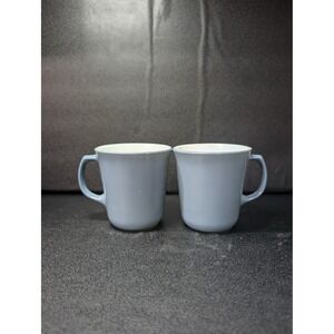Corning Ware Pyrex Slate Coffee Mug, 8 oz Blue Gray Mug, Vintage Mugs Coffee Cup